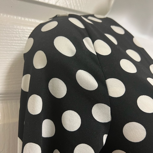 GINGER Black/White Polka Dot Bodysuit - Picture 5 of 8
